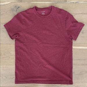J. Crew Men's Burgundy Short Sleeve Tee